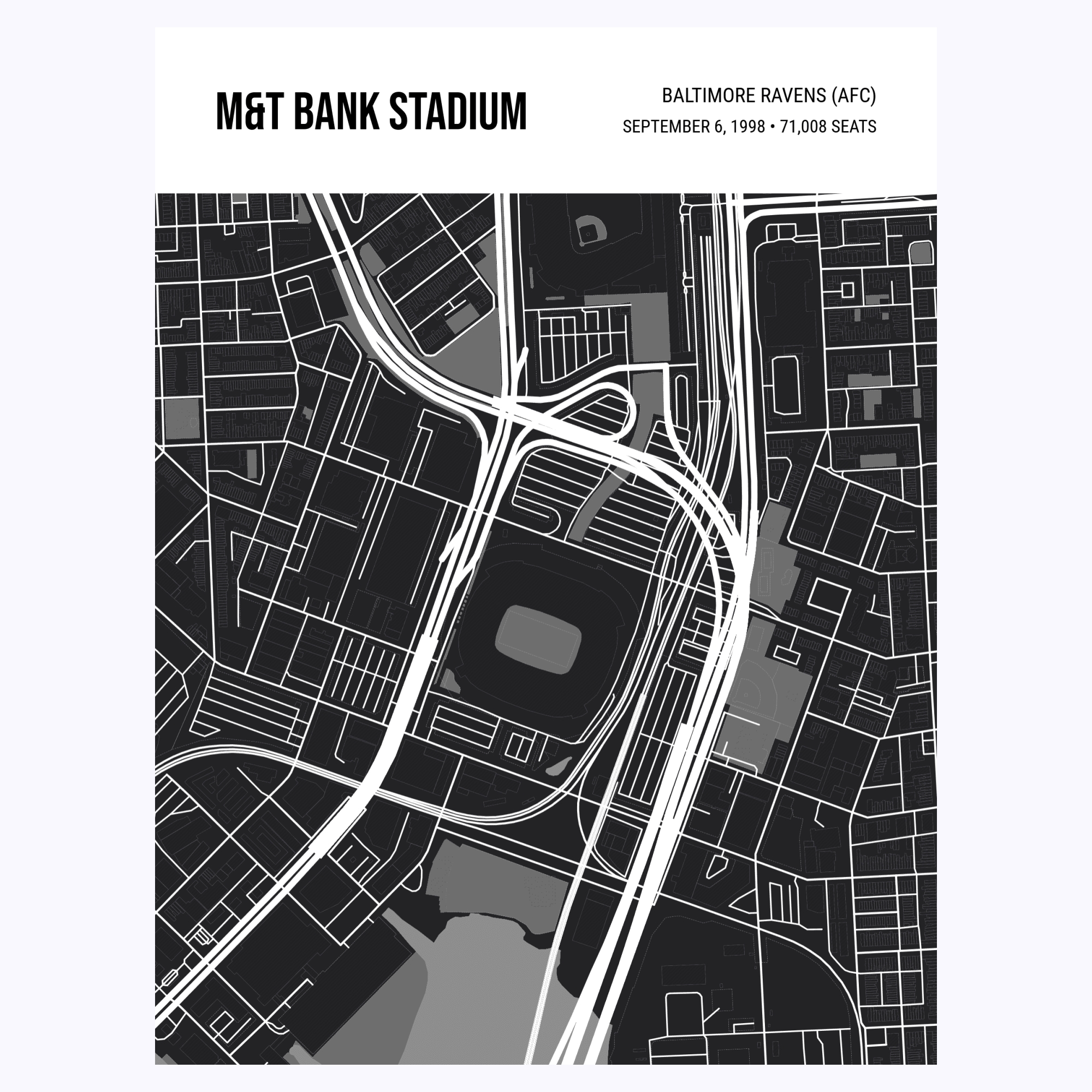 Baltimore Ravens Stadium Poster - Custom Design by You