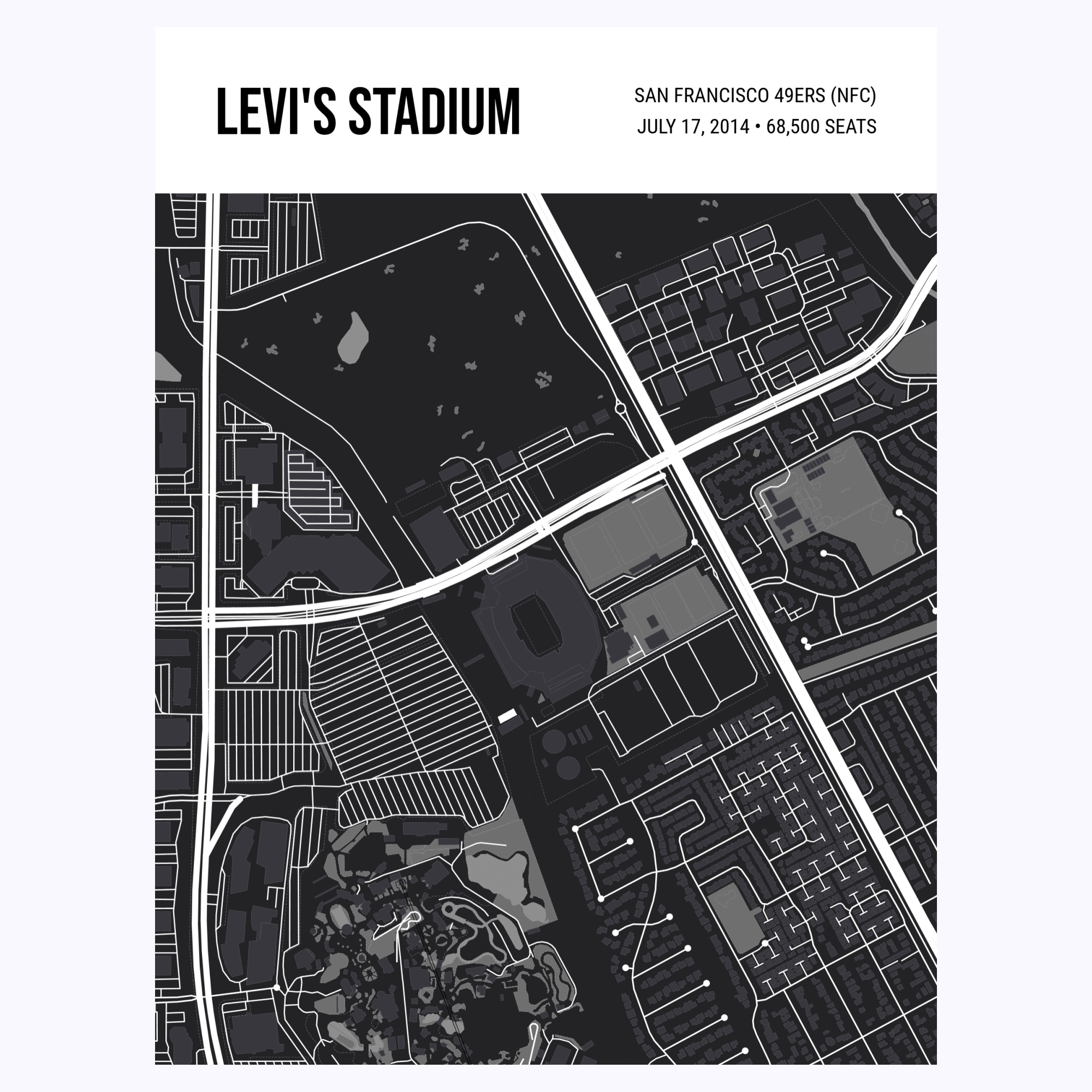 San Francisco 49ers Canvas Levi's Stadium Wall Art 