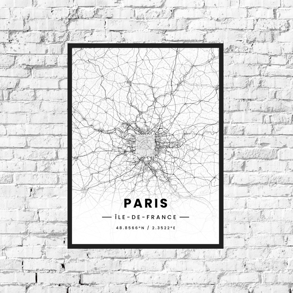 Paris in Light Poster - Street Map 10