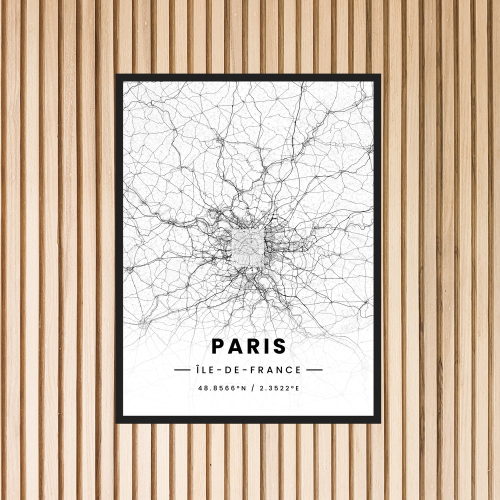 Paris in Light Poster - Street Map 6