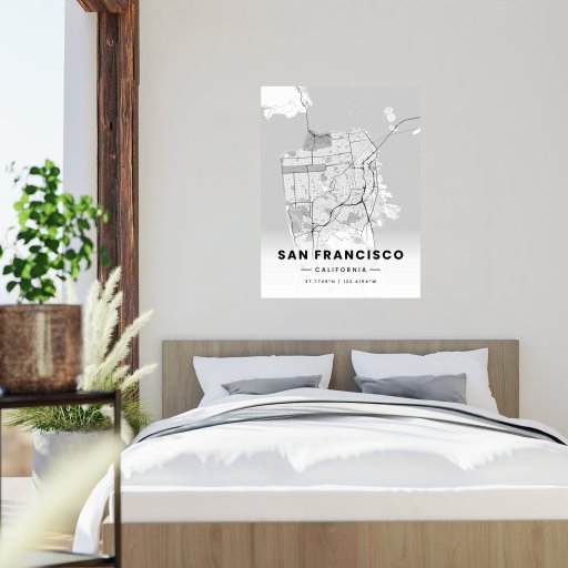 San Francisco in Light Poster - Street Map 2