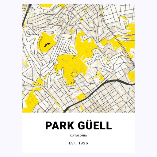 Parque G Ell Poster Street Map Custom Design By You   Artwork Preview 9eb6fa7d F724 4e6a Bc92 218a63977fa9 707 