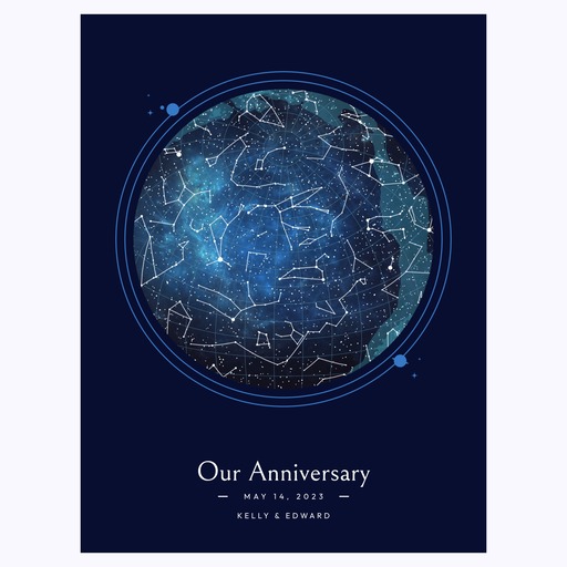 Our Anniversary Poster - Starry Celestial Map 1