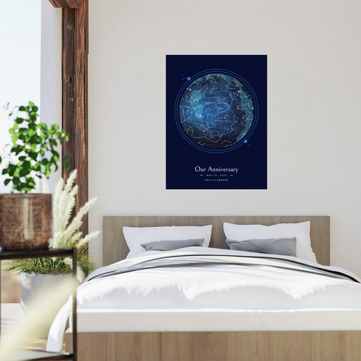 Our Anniversary Poster - Starry Celestial Map 2