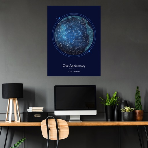 Our Anniversary Poster - Starry Celestial Map 5