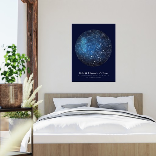 Our Silver Anniversary Poster in Starry - Celestial Map 2