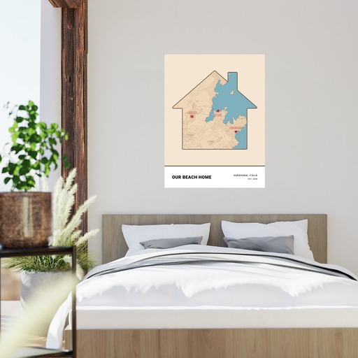 Our Beach Home Poster - Street Map 2