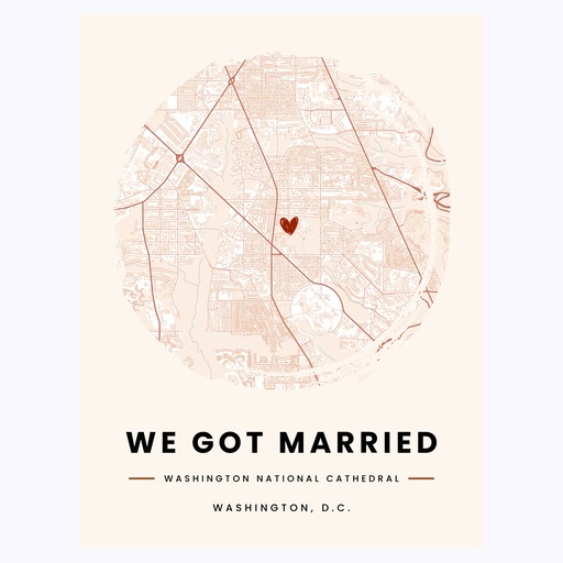 Where We Got Married Poster - Street Map 1