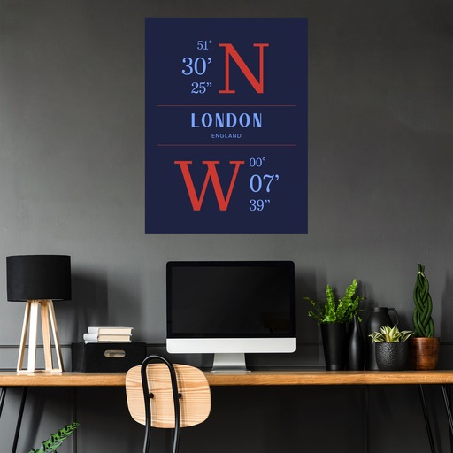 London Coordinates Poster 5