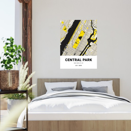 Central Park Poster - Street Map 2