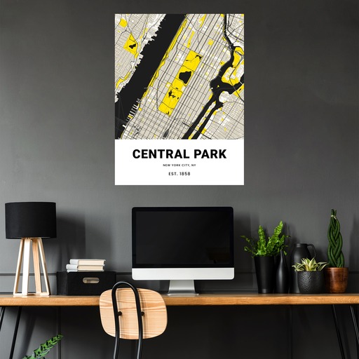 Central Park Poster - Street Map 5