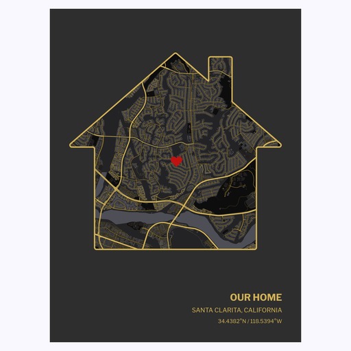 Our Home Poster - Street Map 1