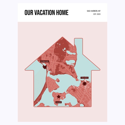 Our Vacation Home Poster - Street Map 1