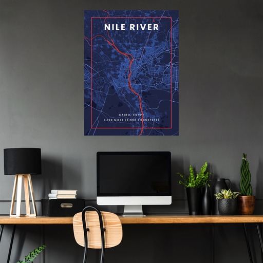 Nile River through Cairo in High Energy Poster 5