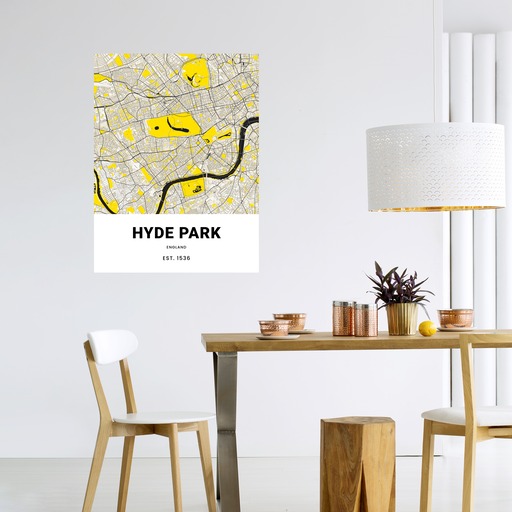 Hyde Park Poster - Street Map 6