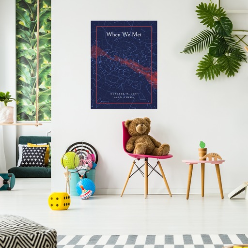 When We Met Poster - Classic Celestial Map 4