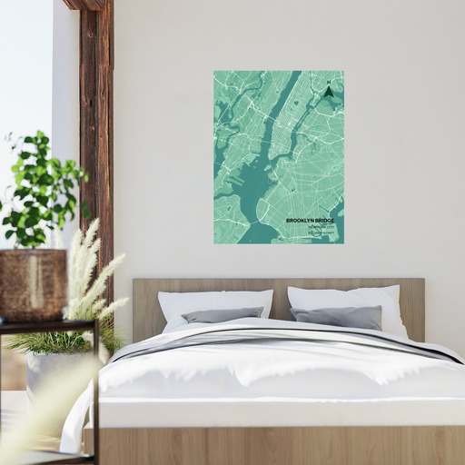 Brooklyn Bridge Poster - Street Map 2