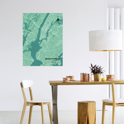 Brooklyn Bridge Poster - Street Map 6