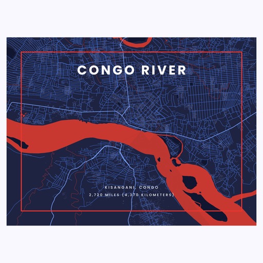 Congo River through Kisangani in High Energy Poster 1