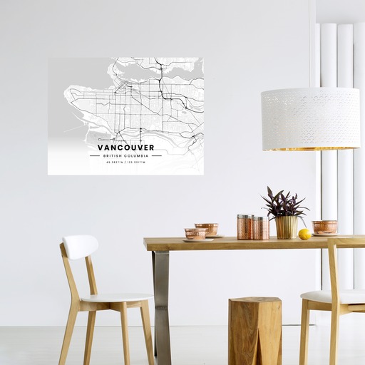 Vancouver in Light Poster - Street Map 6