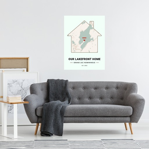 Our Lakefront Home Poster - Street Map 3