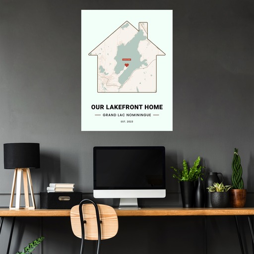 Our Lakefront Home Poster - Street Map 5