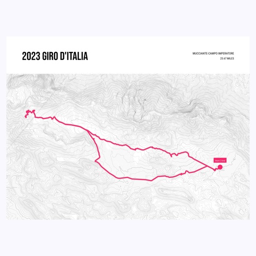 2023 Giro d'Italia Poster - Route Map 1