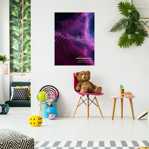 Graduation Poster in Nebula - Celestial Map 4