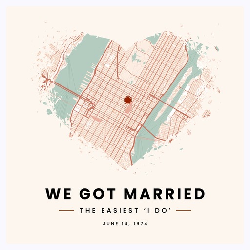 We Got Married Poster - Street Map 1