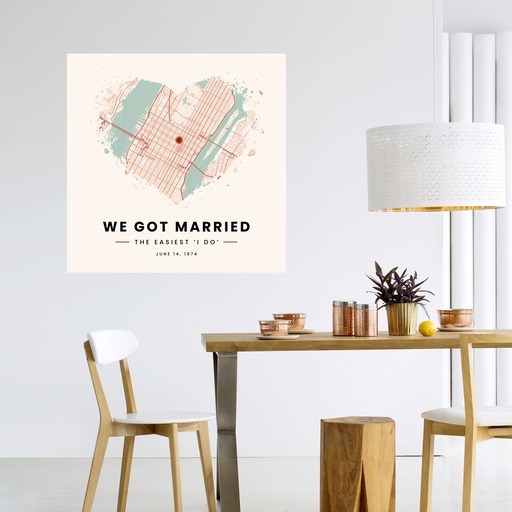 We Got Married Poster - Street Map 6