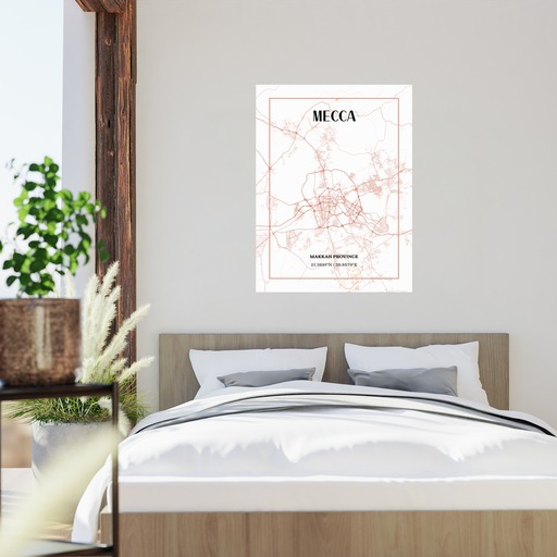 Mecca Poster - Street Map 2