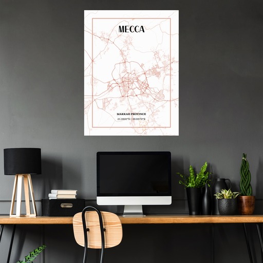 Mecca Poster - Street Map 5