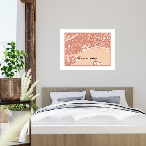 Piazza San Marco Poster - Street Map 2