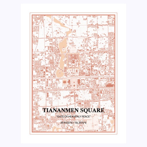 Tiananmen Square - Street Map 1