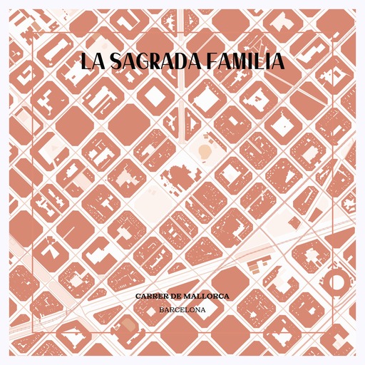 La Sagrada Familia Poster - Street Map 1