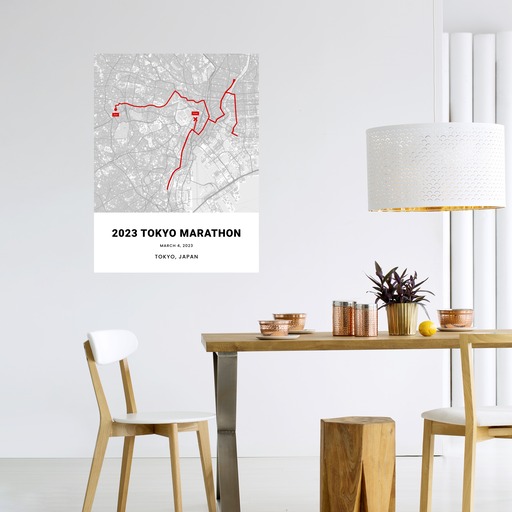 2023 Tokyo Marathon Poster - Route Map 6