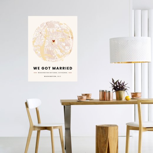 Where We Got Married Poster - Street Map 6