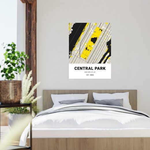 Central Park Poster - Street Map 2
