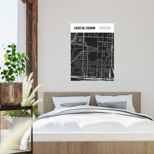 Indianapolis Colts Stadium Poster - Street Map 2