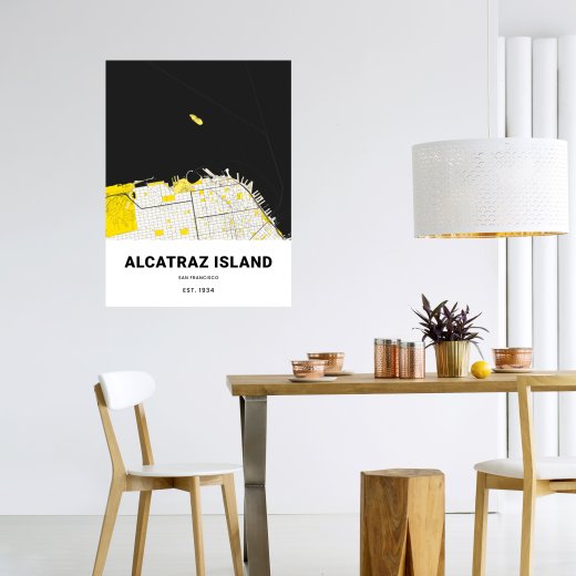 Alcatraz Poster - Street Map 6