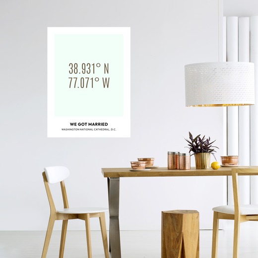 Where We Got Married Poster - Coordinates 6