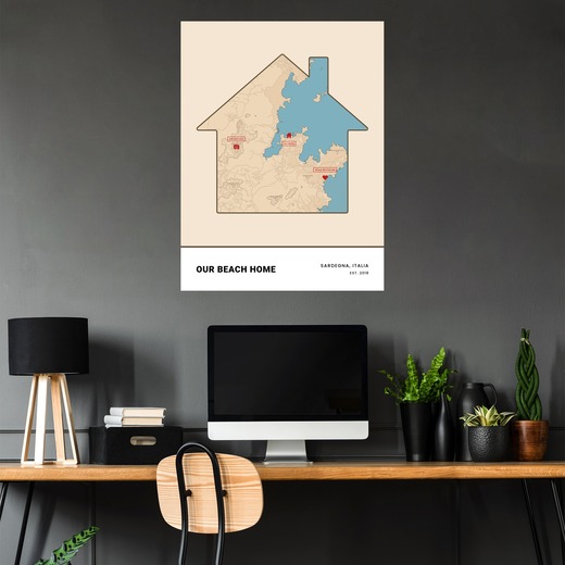 Our Beach Home Poster - Street Map 5