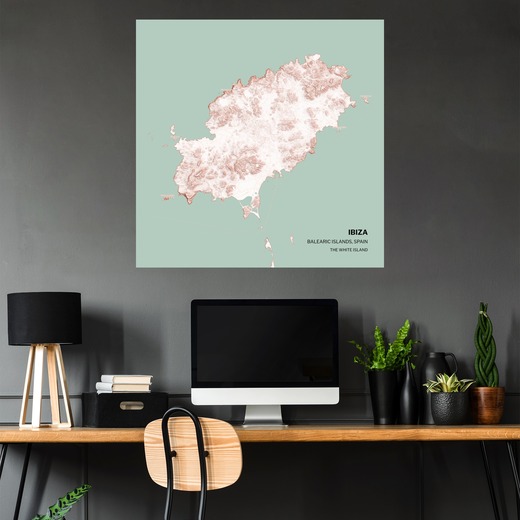 Island of Ibiza Poster - Street Map 5