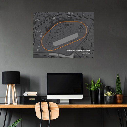 Daytona International Speedway Poster - Track Map 5