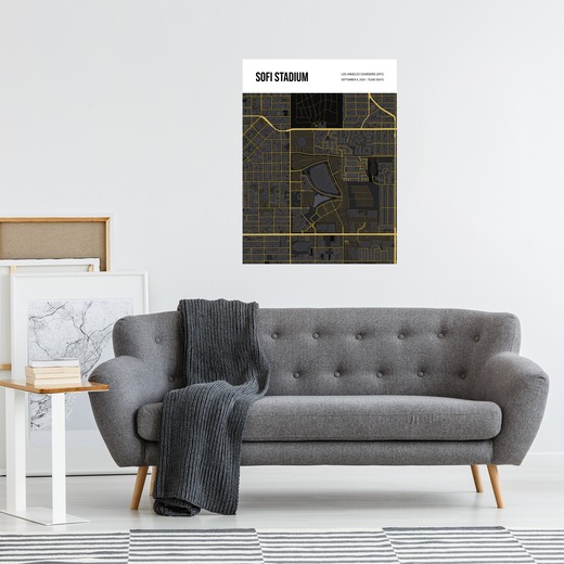 Los Angeles Chargers Stadium Poster - Street Map 3