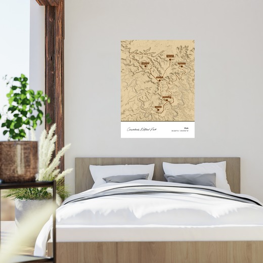 Our Trip to Canyonlands National Park Poster - Topo Map 2
