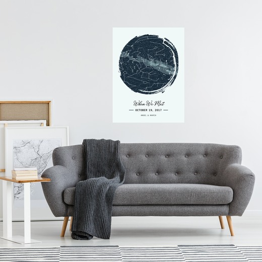 When We Met Poster - Celestial Map 3