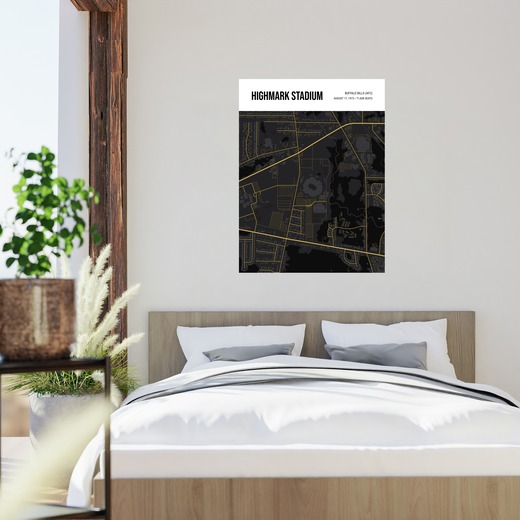 Buffalo Bills Stadium Poster - Street Map 2