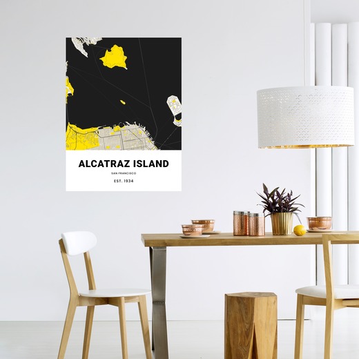 Alcatraz Poster - Street Map 6