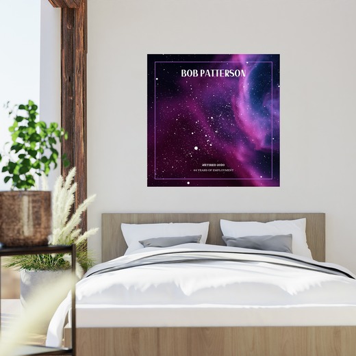 My Retirement Poster - Nebula Celestial Map 2